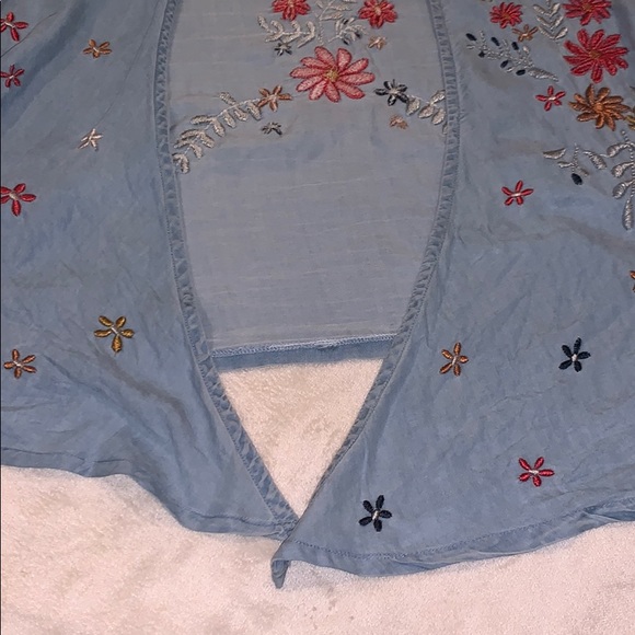 Denim floral jacket - Picture 3 of 7